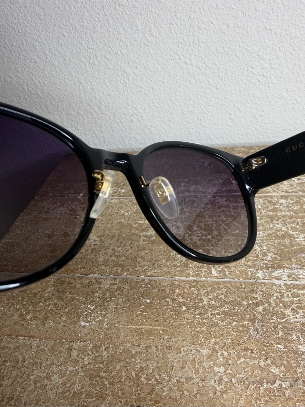 Gucci GG1304SK 001 Sunglasses Women's Black/Havana/Grey Gradient 56mm